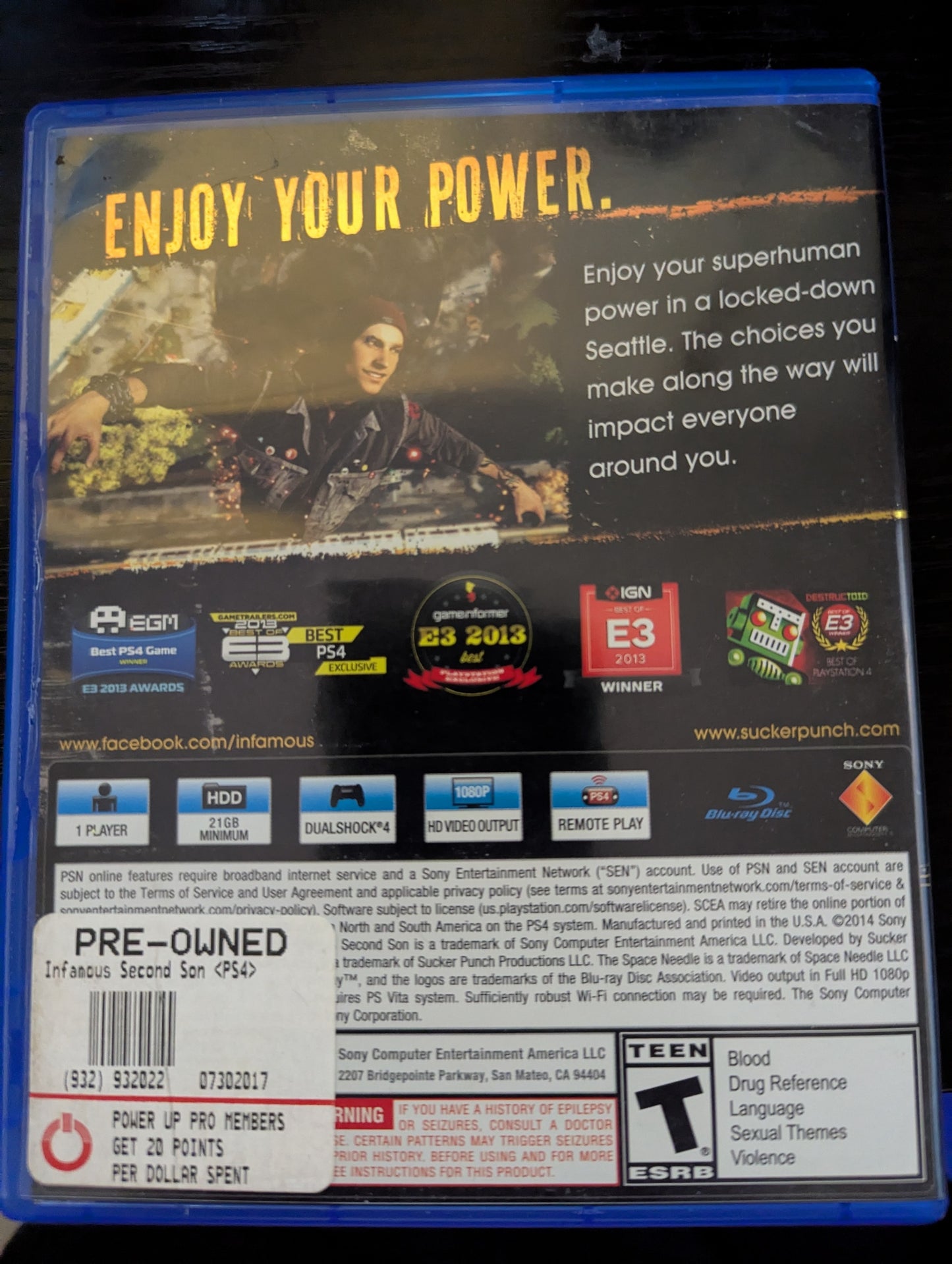 Infamous Second Son Limited Edition
