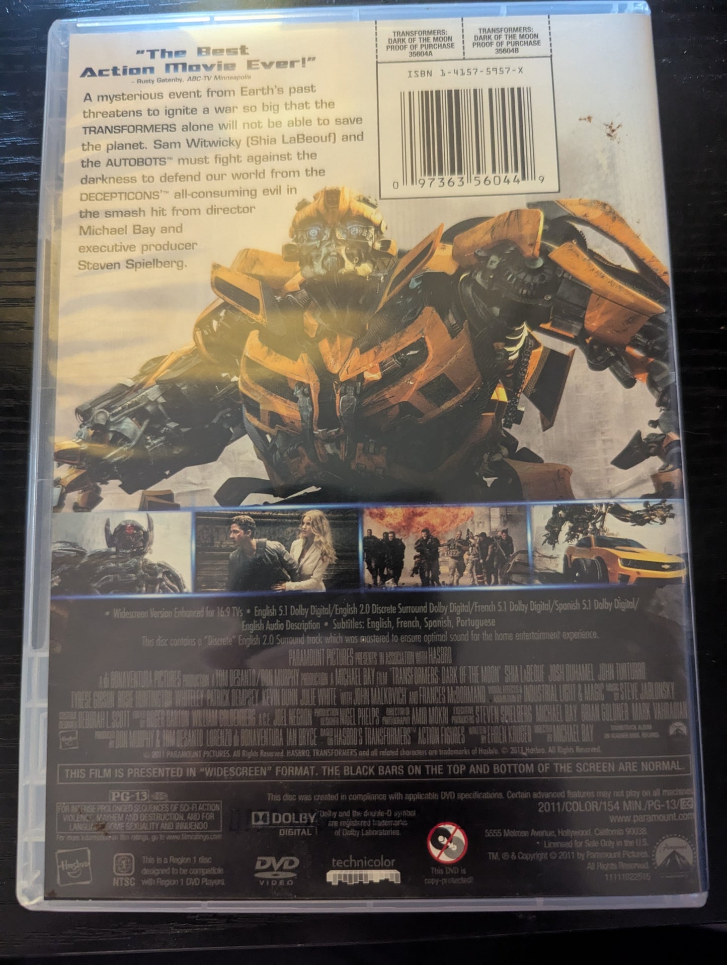DVD Transformers Dark Of The Moon