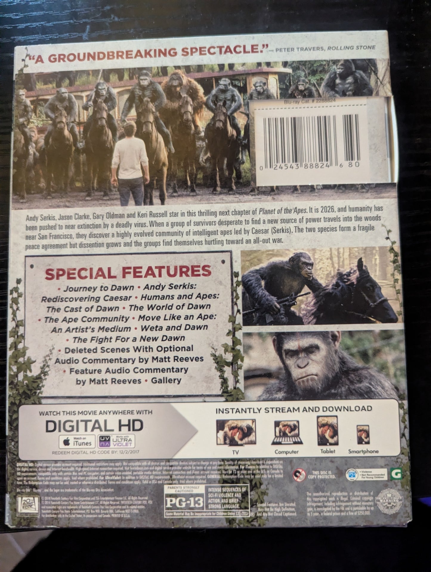 Dawn of the Planet of the Apes (Blu-ray) – Sci-Fi Action
