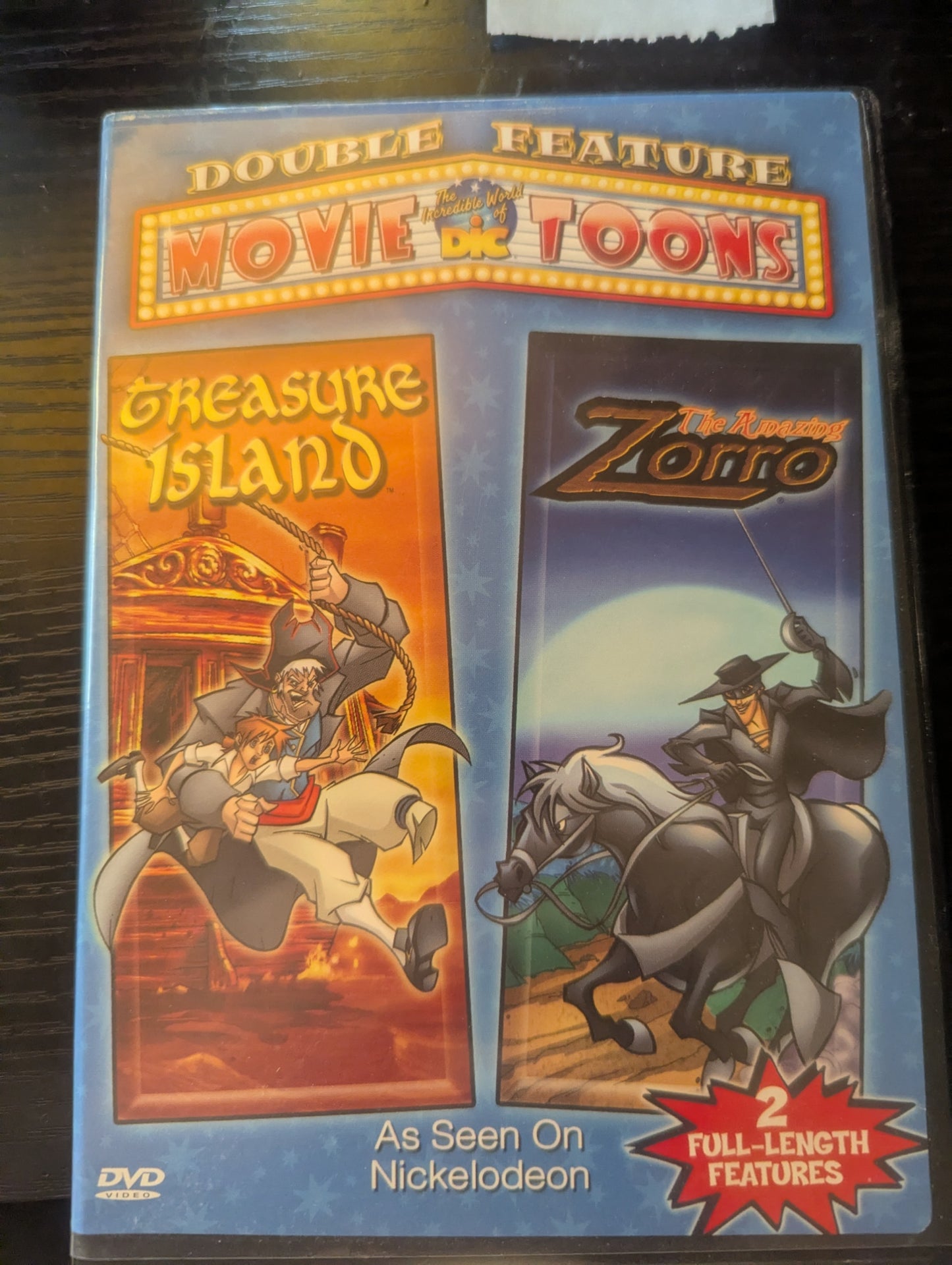 Double Feature Movie Toons - Treasure Island and The Amazing Zorro