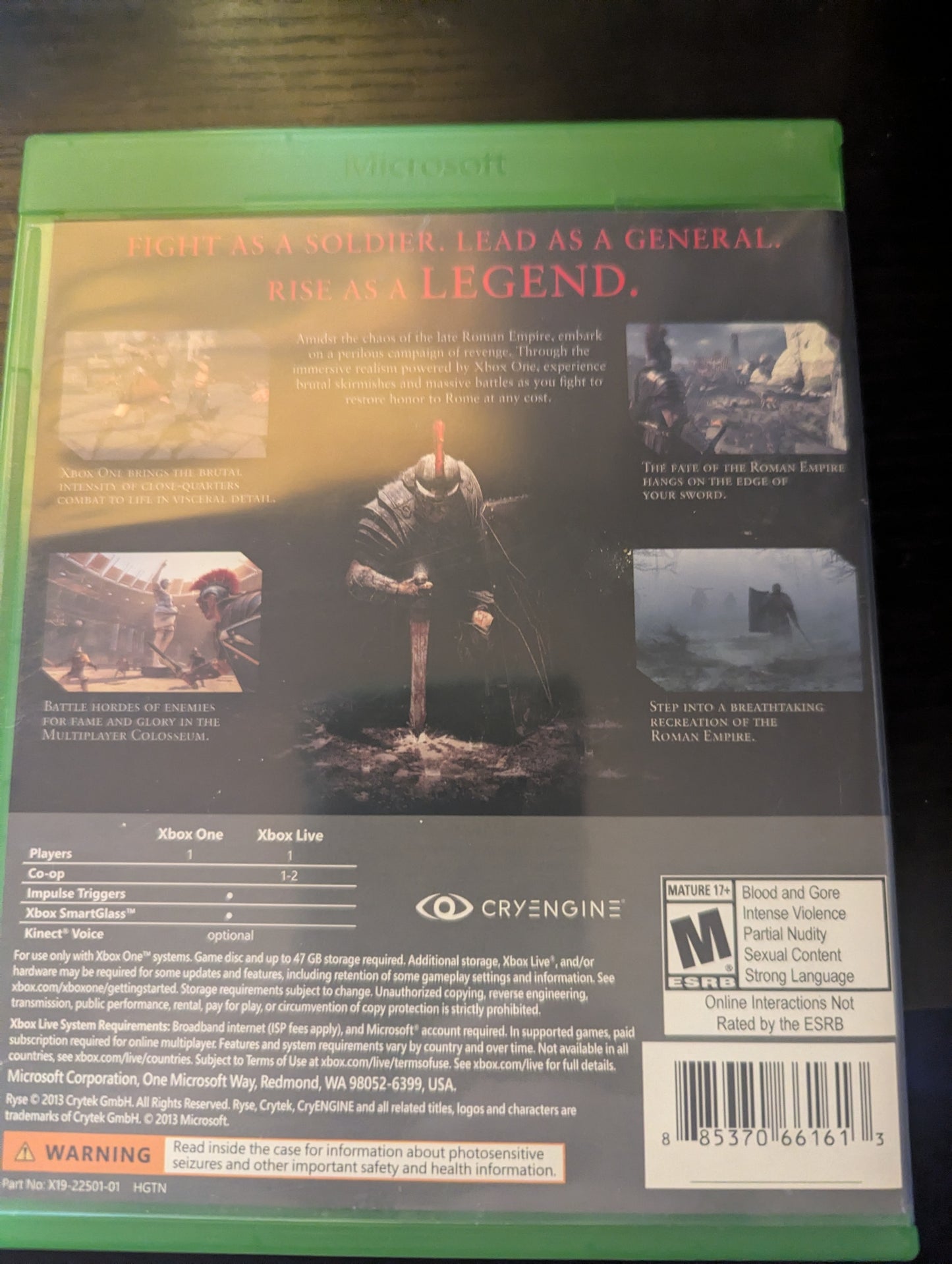 Ryse Son of Rome - Xbox One