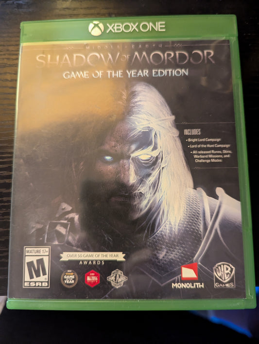 Middle Earth Shadow of Mordor Game of the Year Edtion