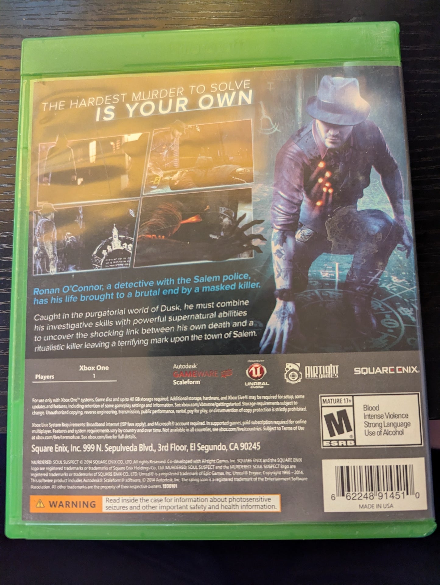Murdered Soul Suspect Xbox One