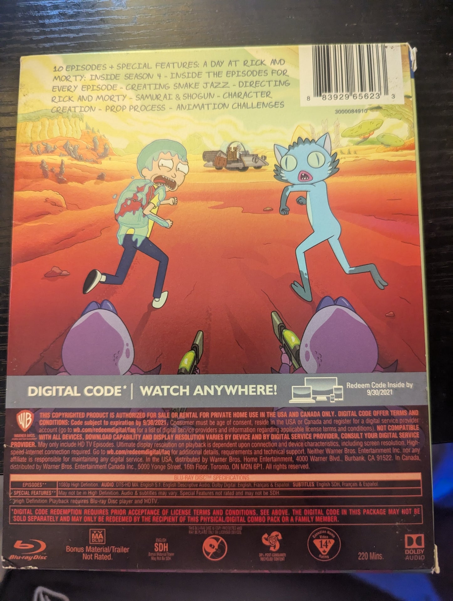 Rick and Morty Season 4 Blue Ray